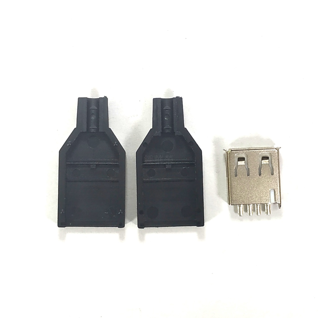 【邦禮】USB A母 插座 三件套 帶塑料外殼 diy USB母頭 | 蝦皮購物
