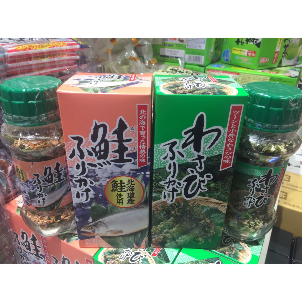 日本海之味鮭魚口味灑飯香鬆山葵飯友/ Minari芥末拌飯料/ 山葵拌飯料