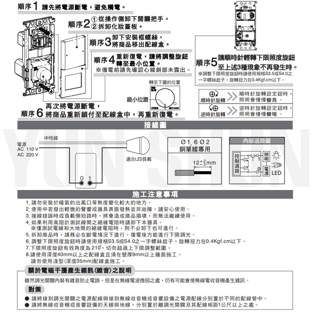 水電材料便利購】國際牌LED埋入式氣氛開關WNF 5711 H 5712 H 灰色(單品