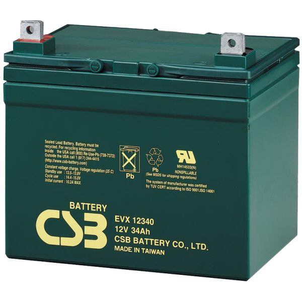 神戶電池CSB EVX 12340 12V34AH 深循環電池電瓶 | 蝦皮購物