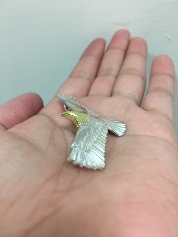 全新絕版鷲見太郎金頭小鷹eg 02 舊版18k 925銀tarowashimi 銀飾 全新絕版鷲見太郎金頭小鷹eg 02 舊版18k 925銀tarowashimi 銀飾