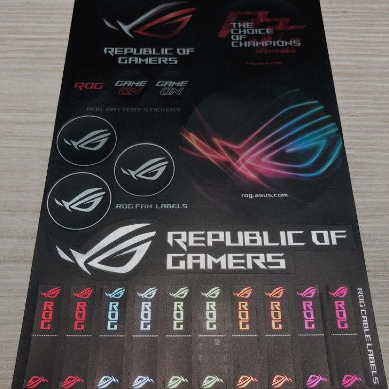 【現貨】ASUS華碩ROG信仰貼紙 標籤貼🔥購買隨機贈小貼紙🔥 | 蝦皮購物