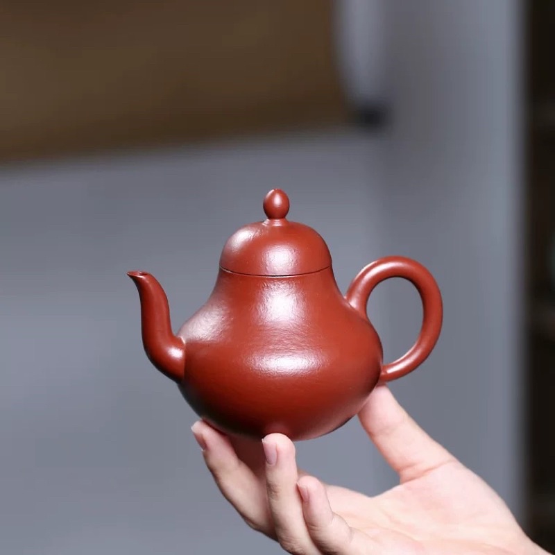 台灣現貨】宜興紫砂壺純全手工泡茶壺梨皮大紅袍思婷壺200cc 台灣現貨】宜興紫砂壺純全手工泡茶壺梨皮大紅袍思婷壺200cc
