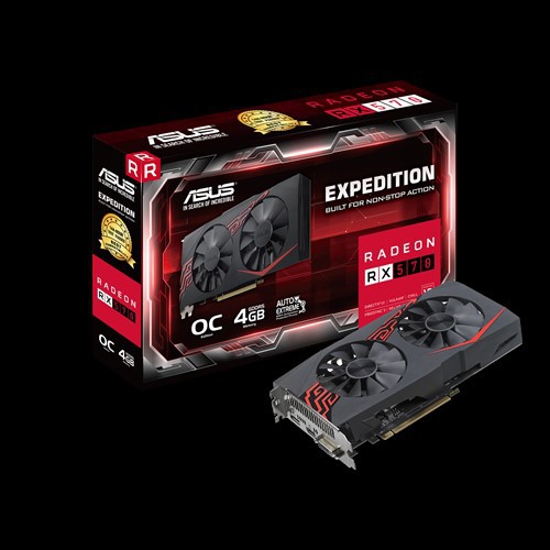 華碩ASUS Expedition Radeon RX 570 OC 4GB GDDR5 - EX-RX570-O4G