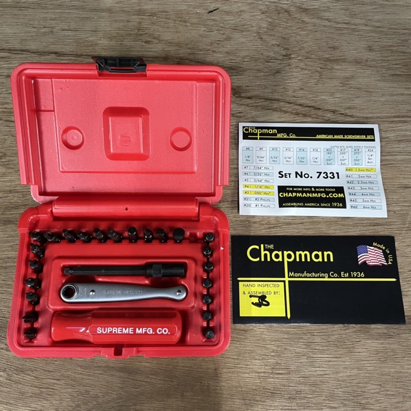 現貨不用等SUPREME FW19 Chapman Screwdriver Set 工具組| 蝦皮購物