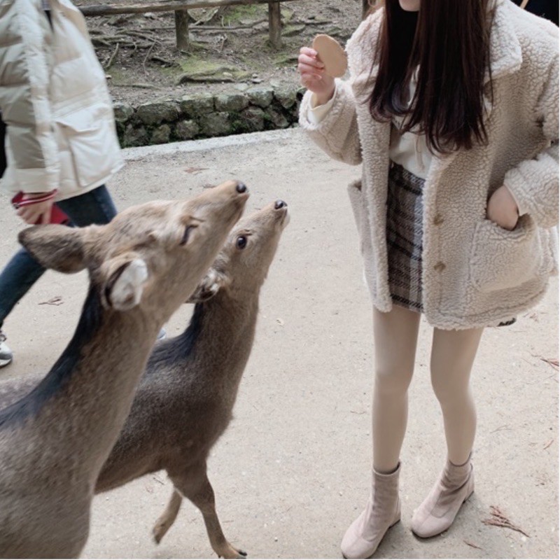 [現貨] yuyu’s超美絨布顯瘦中跟短靴 奶咖/黑色 闆娘推薦款 / 鞋