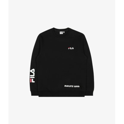 超取付）代購BTS 韓國官方FILA 聯名款RUN BTS 100th Sweatshirt 衣服