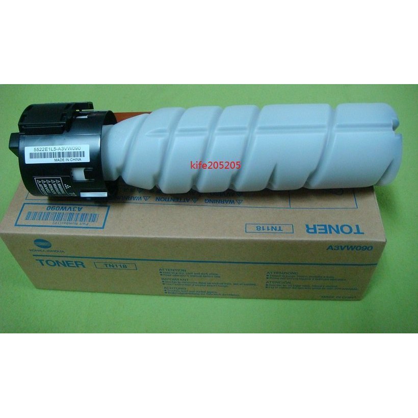 KONICA MINOLTA DEVELOP 原廠碳粉 TN118 BIZHUB 195 215 226 ineo215 | 蝦皮購物