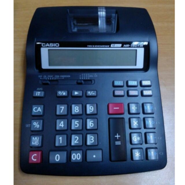 HR150TM 卡西歐 CASIO 12位數事務專用商用打印型雙色列印紙卷計算機 蝦皮購物
