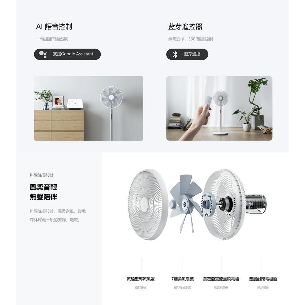 Smartmi 智米 Fan3 無線 DC變頻風扇 立扇 靜音 遙控DC扇 充電扇 米家APP AI智能風扇 聯強貨 | 蝦皮購物