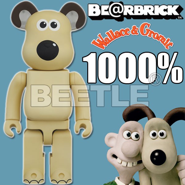 BEETLE BE@RBRICK WALLACE GROMIT 酷狗寶貝掌門狗庫柏力克熊1000