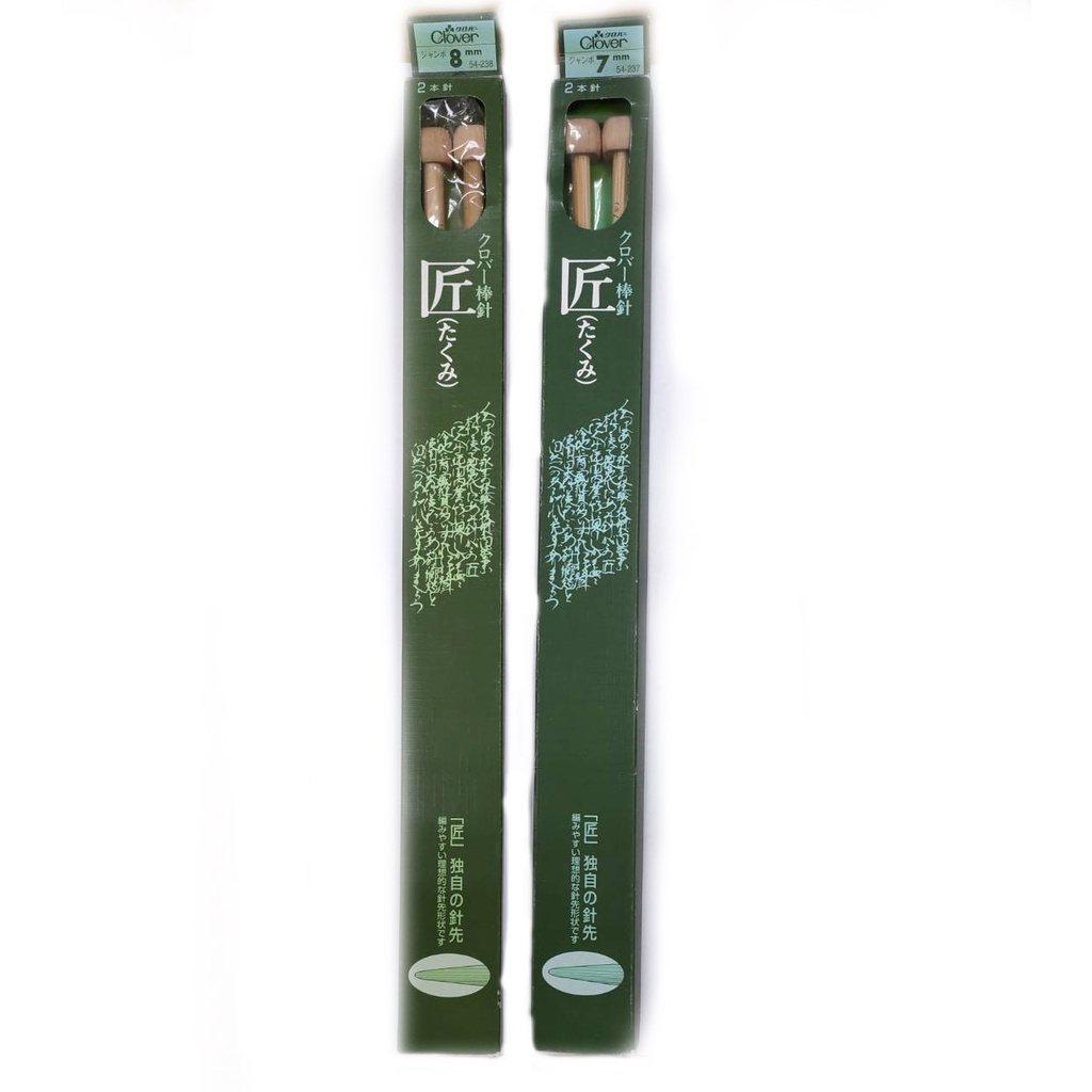 Clover Bamboo Knitting Needle Sgl Point 14 13