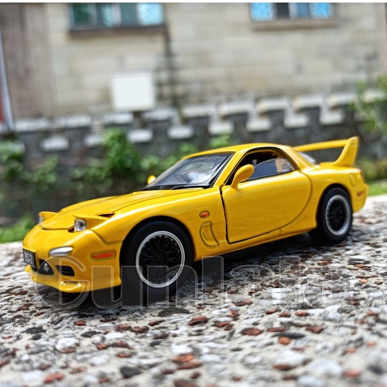 馬自達RX-7 MAZDA Savanna RX7 FD3S 1/32模型車轉子引擎FC 有聲光經典