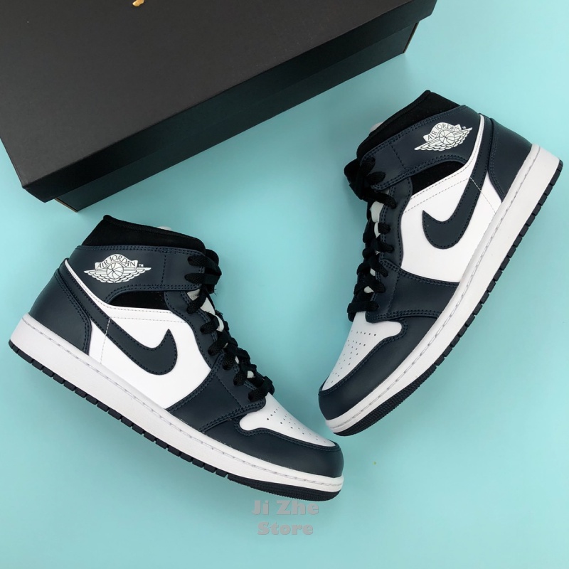 吉喆】現貨Air Jordan 1 Mid Dark Teal 黑曜石喬丹AJ1 休閒鞋554724