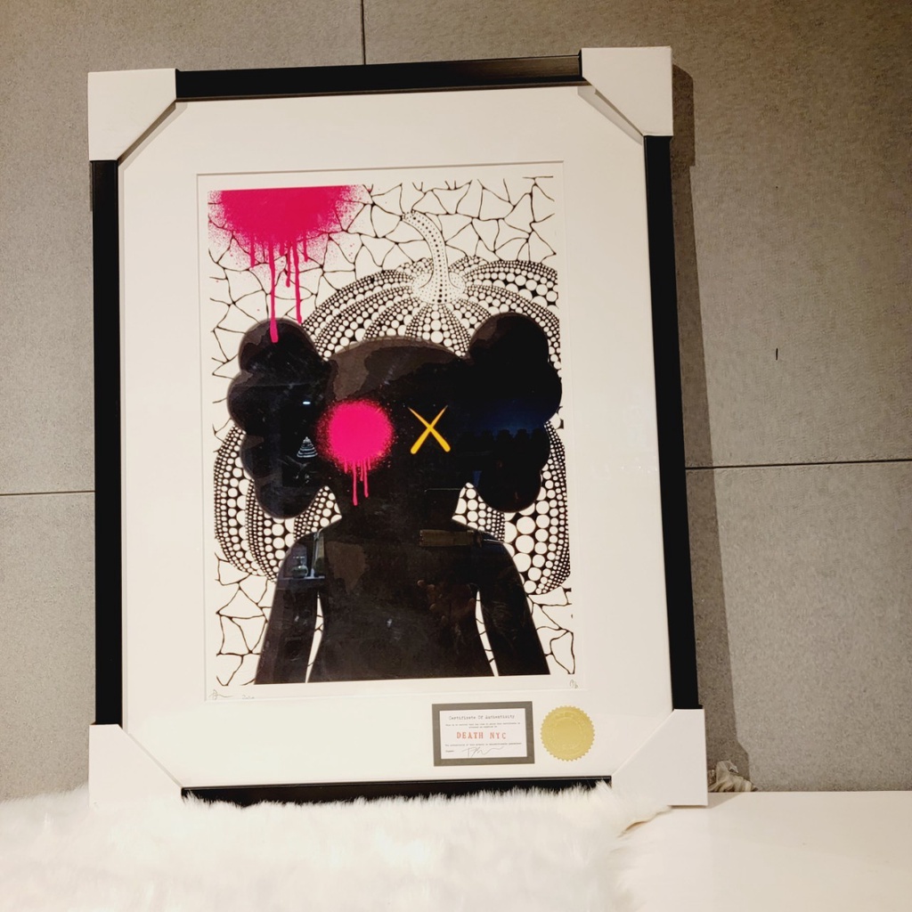限量🎀KAWS 草間彌生黑白南瓜翻玩｜DEATH NYC｜含框AP版✨現貨