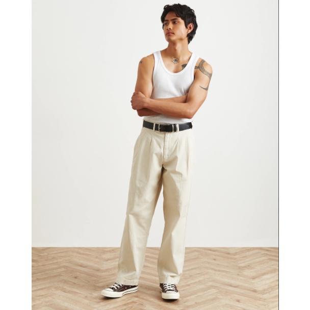 Pleated City Pant - Stone