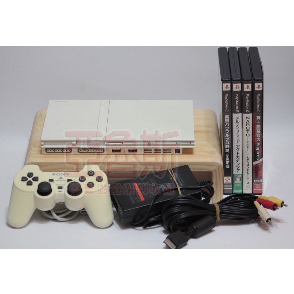 亞魯斯】PS2遊戲主機(未改機) SCPH-75000型(褪色白款) 薄機/ 中古商品