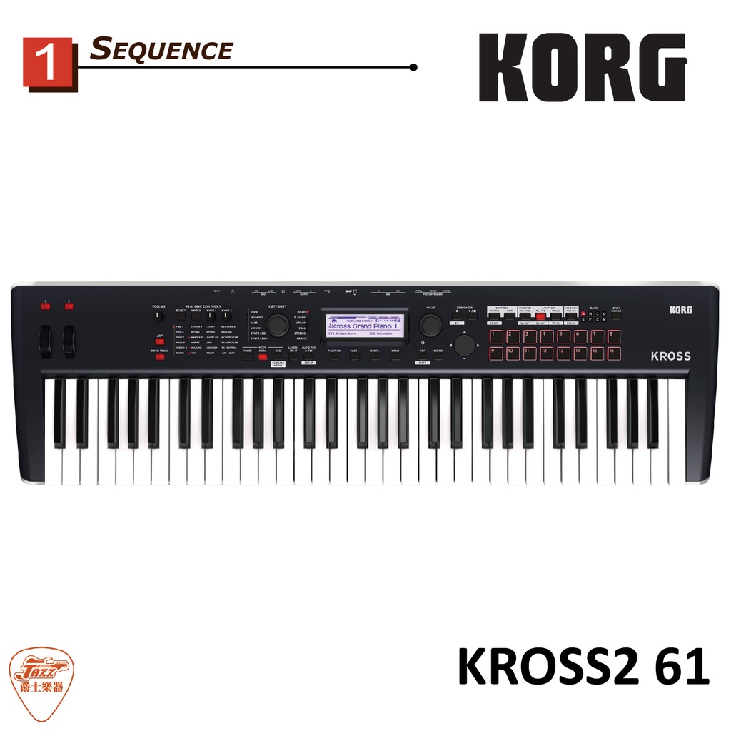 【爵士樂器】公司貨保固 KORG KROSS 2 61鍵 合成器