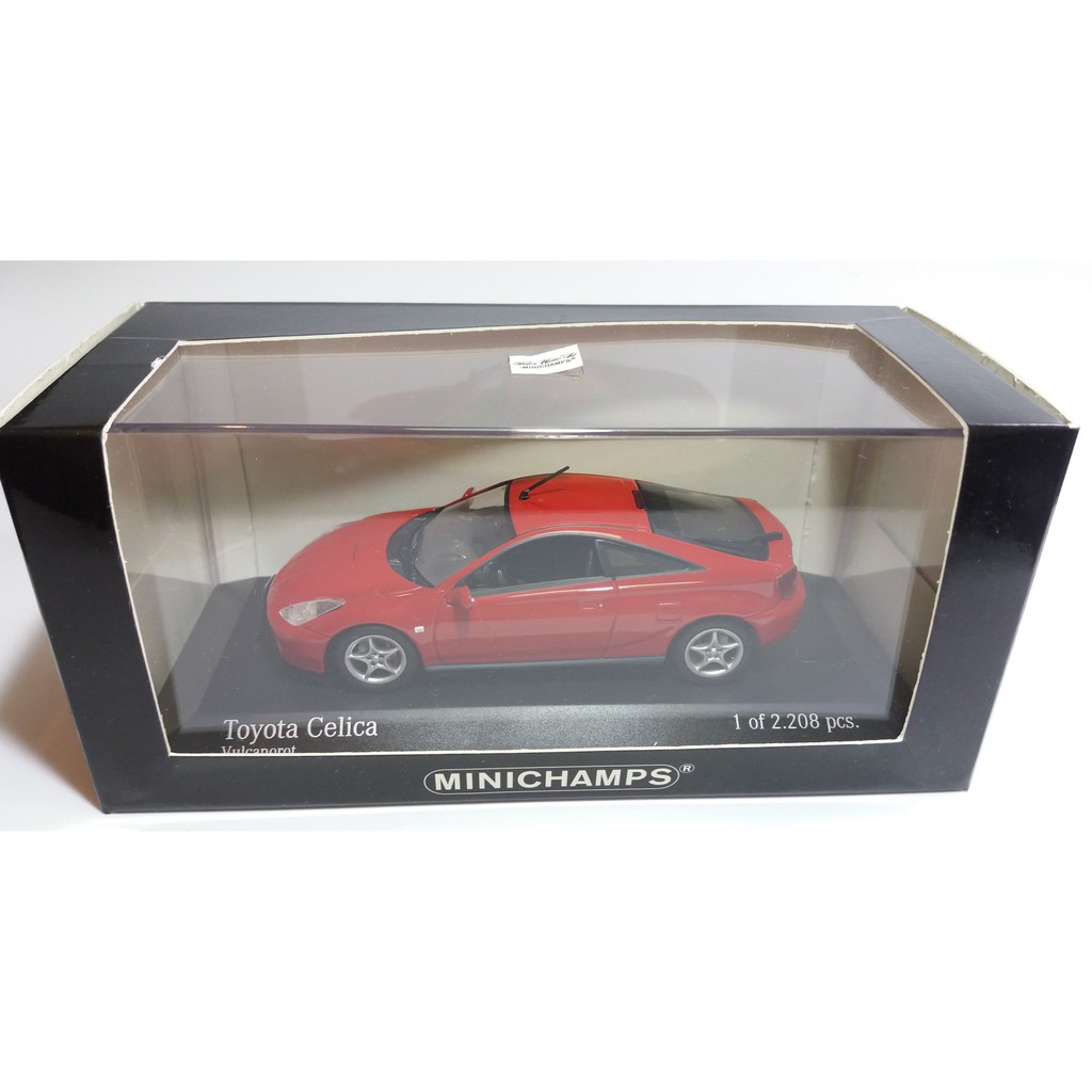 稀有Minichamps 1/43 2000 toyota celica red 模型車| 蝦皮購物