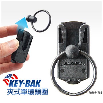 Key-Bak 0308-704 KK2: Locking Key Ring with Belt Carrier