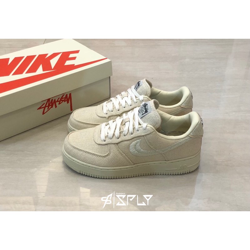 Fashion SPLY】Stussy x Nike Air Force 1 米色CZ9084-200 | 蝦皮購物