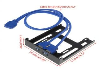 Bang 20 針 3 5 軟盤托架前面板 2 端口 USB 3 0 擴展適配器連接器 | 蝦皮購物