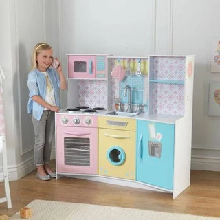 (零件拆賣)KIDKRAFT 小廚師 遊戲廚房組 烹飪 甜點 廚房遊戲組 甜點粉彩廚房組