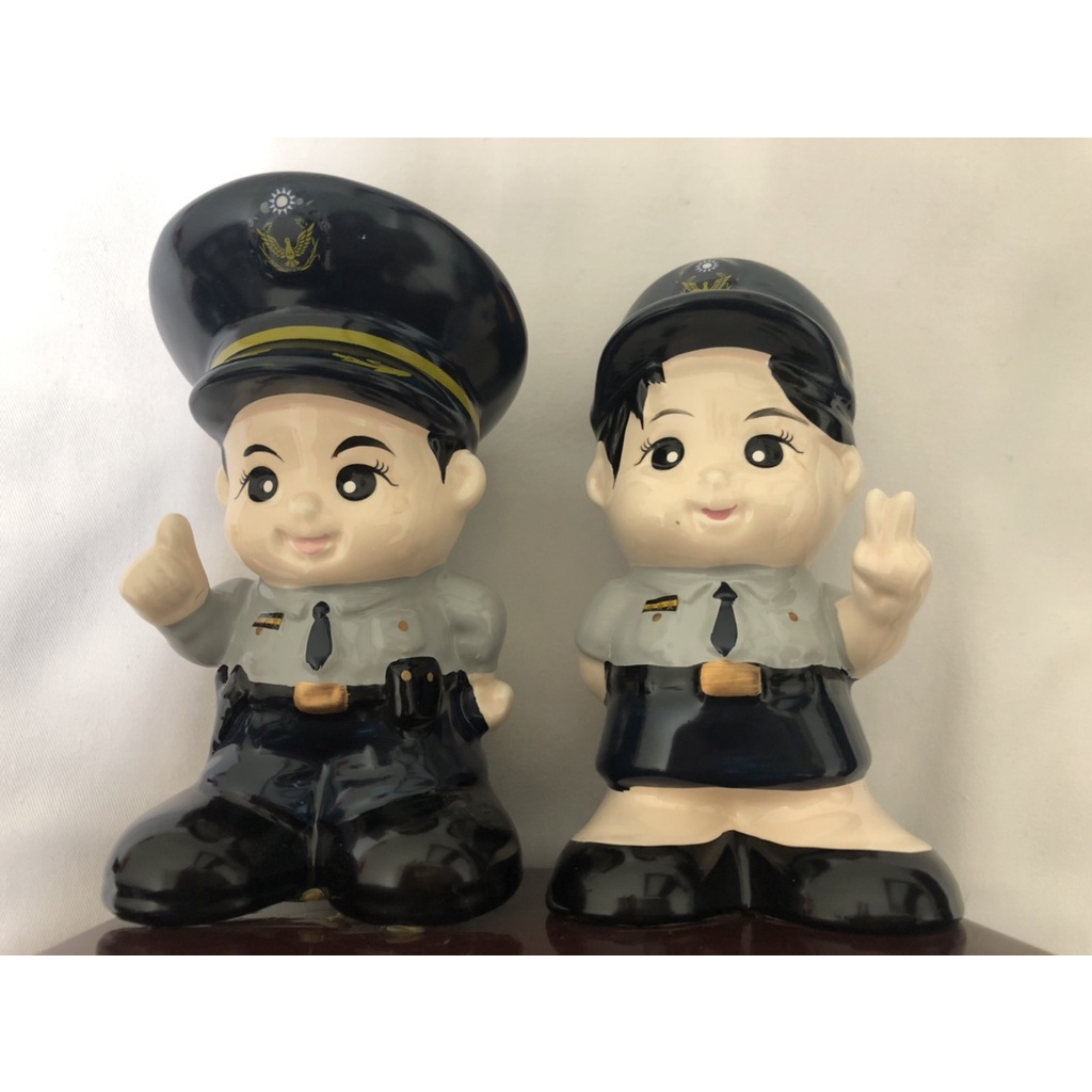 警察公仔 存錢筒 撲滿 瓷器 | 蝦皮購物