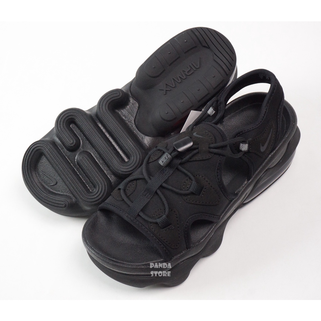 胖達）NIKE AIR MAX KOKO SANDAL 抽繩厚底氣墊涼鞋CI8798-003 黑紫女鞋 