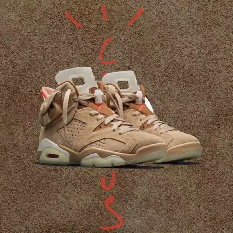 Travis scott x 2025 nike air jordan 6