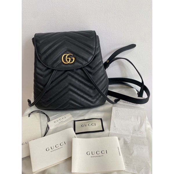 Marmont discount gucci backpack