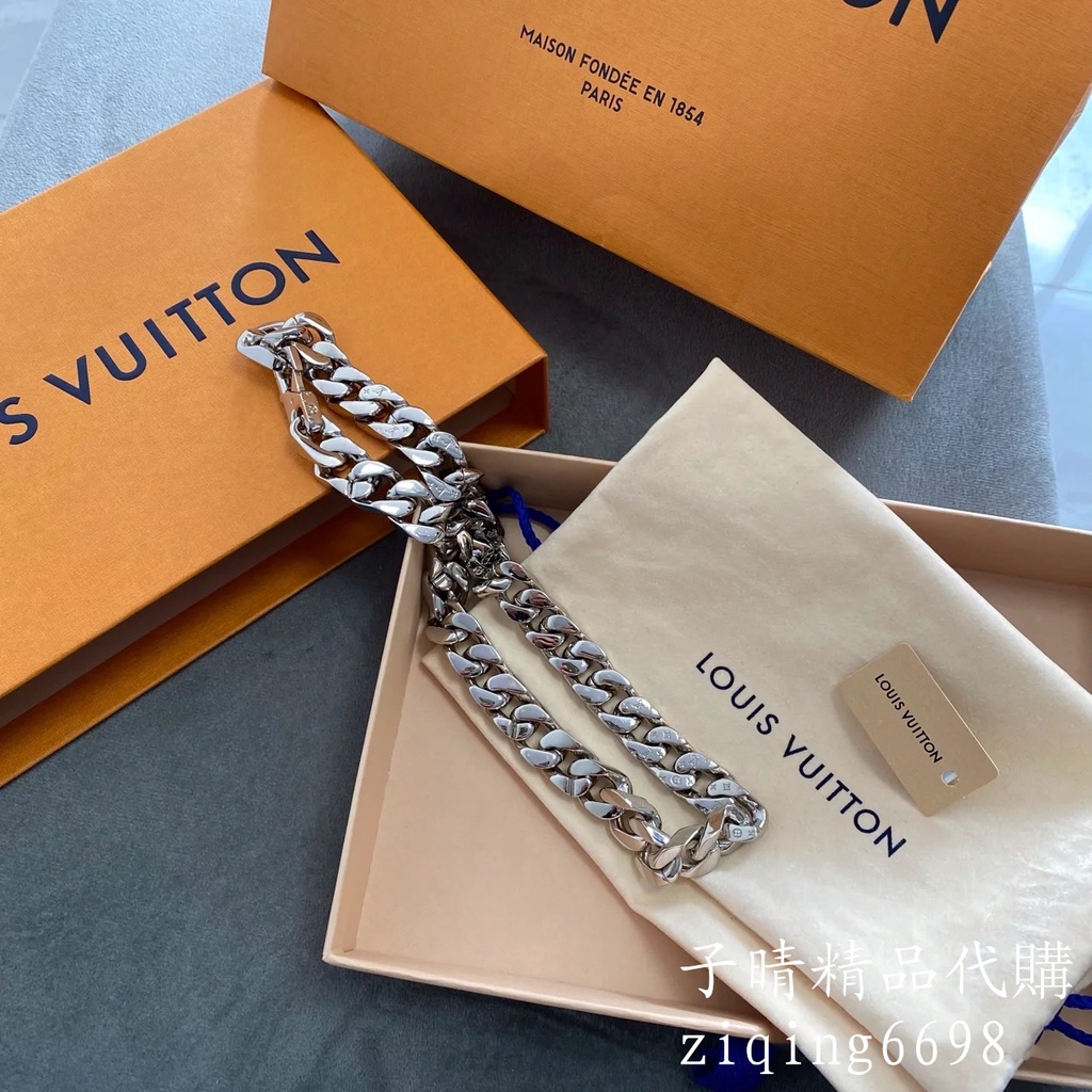 LOUIS VUITTON LV CHAIN LINKS NECKLACE MONOGRAM M69987 NEW AUTHENTIC  SOLD-OUT ❤️