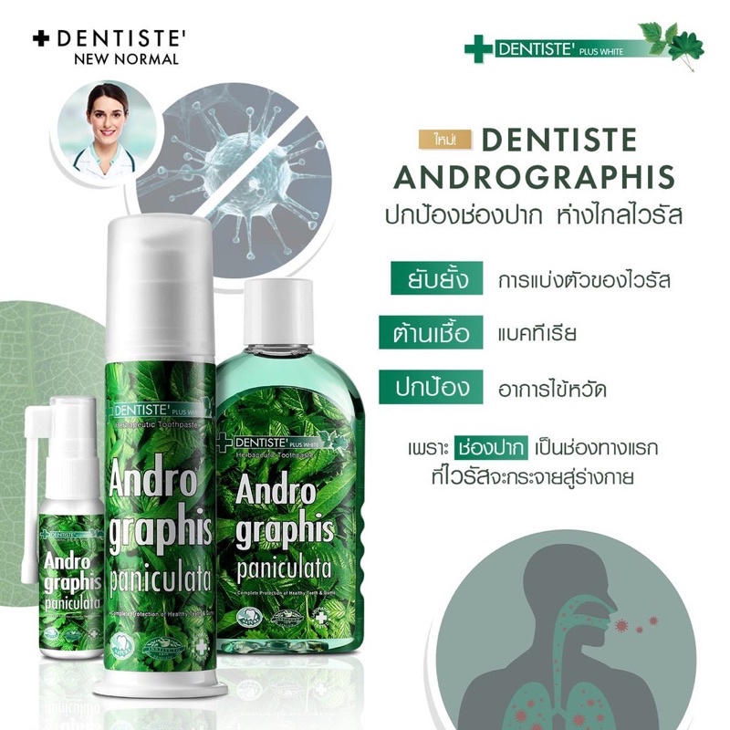 Dentiste Andrographis Paniculata 牙膏 漱口水 口腔噴霧 | 蝦皮購物