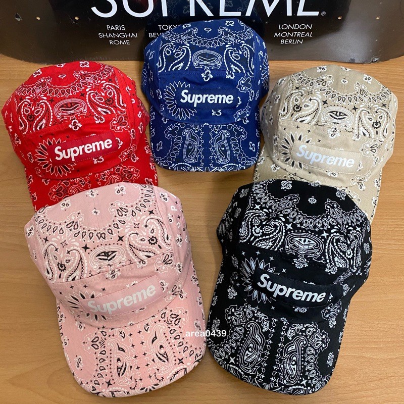 Supreme Bandana Camp Cap