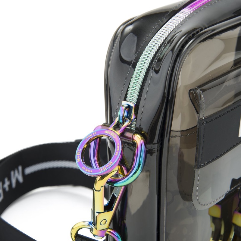 M+RC Noir ghost rainbow black Pvc bag 彩虹透明肩包小包| 蝦皮購物
