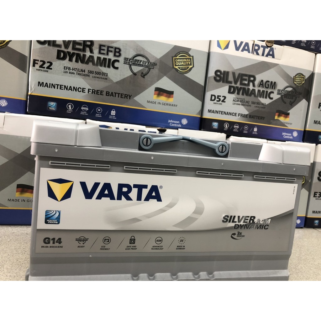 VARTA G14 Silver Dynamic AGM 850CCA 95Ah