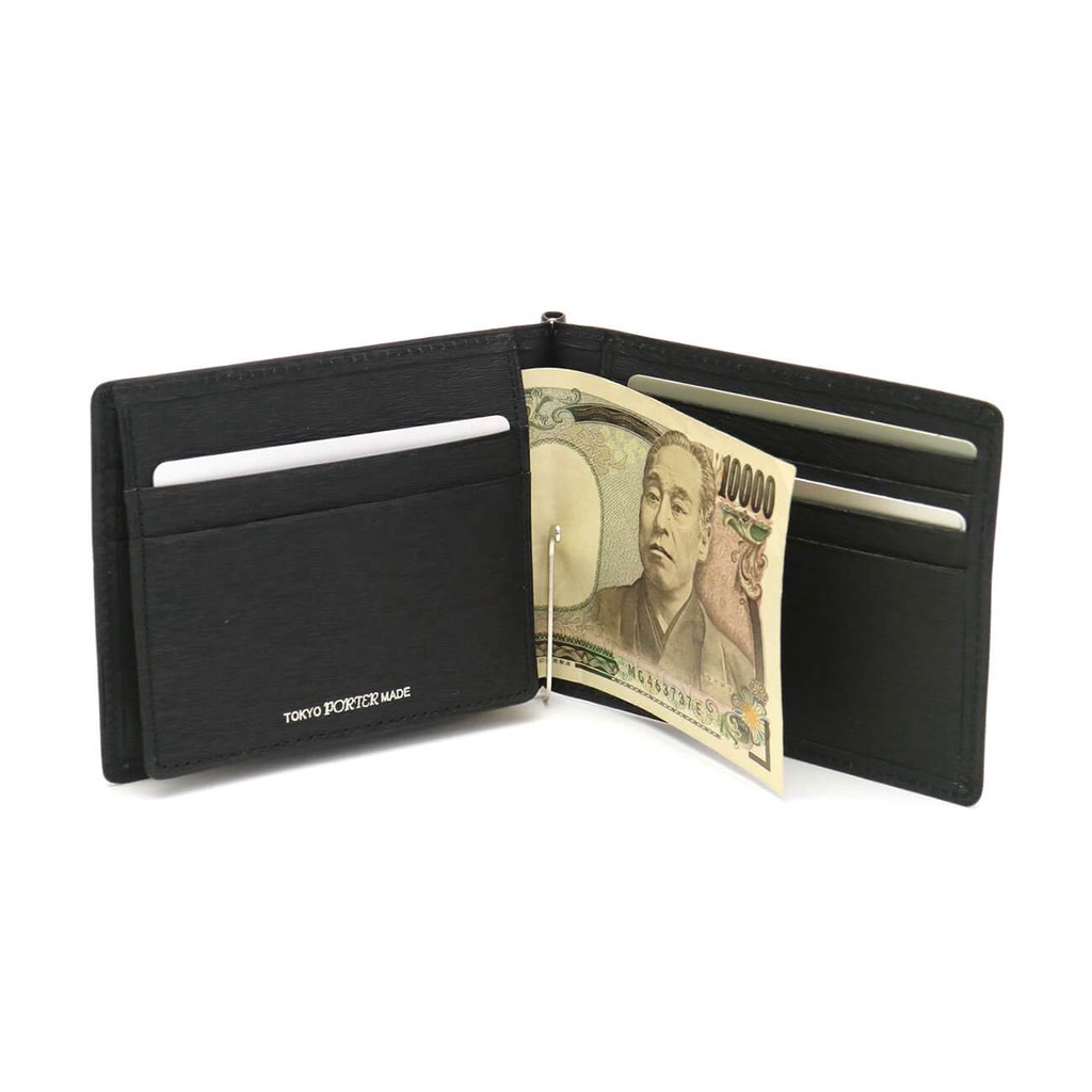 吉田PORTER CURRENT MONEY CLIP 皮革鈔票夾皮革短夾052-02215