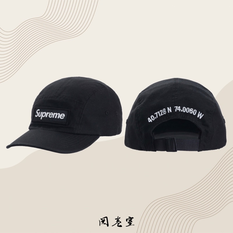 閱卷室》【現貨】Supreme FW20 Military Camp Cap 帽子老帽棒球帽