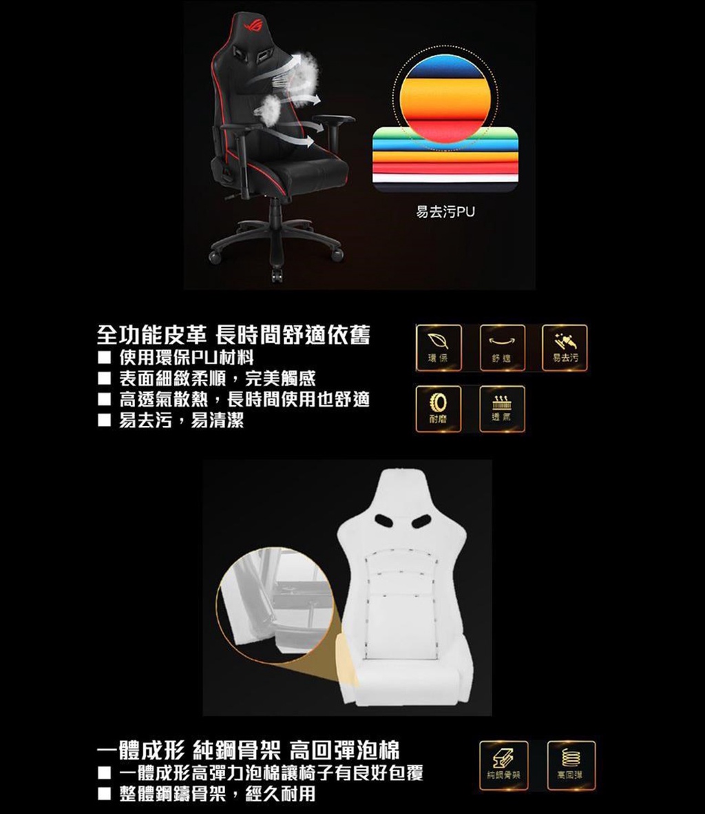 【ASUS 華碩】 SL200 ROG CORE 電競椅 【JPB日本橋】 | 蝦皮購物