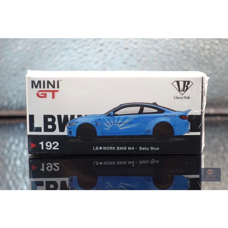 竹北卡谷)Mini GT 最後一台1/64 LB Work BMW M4 Baby Blue #192