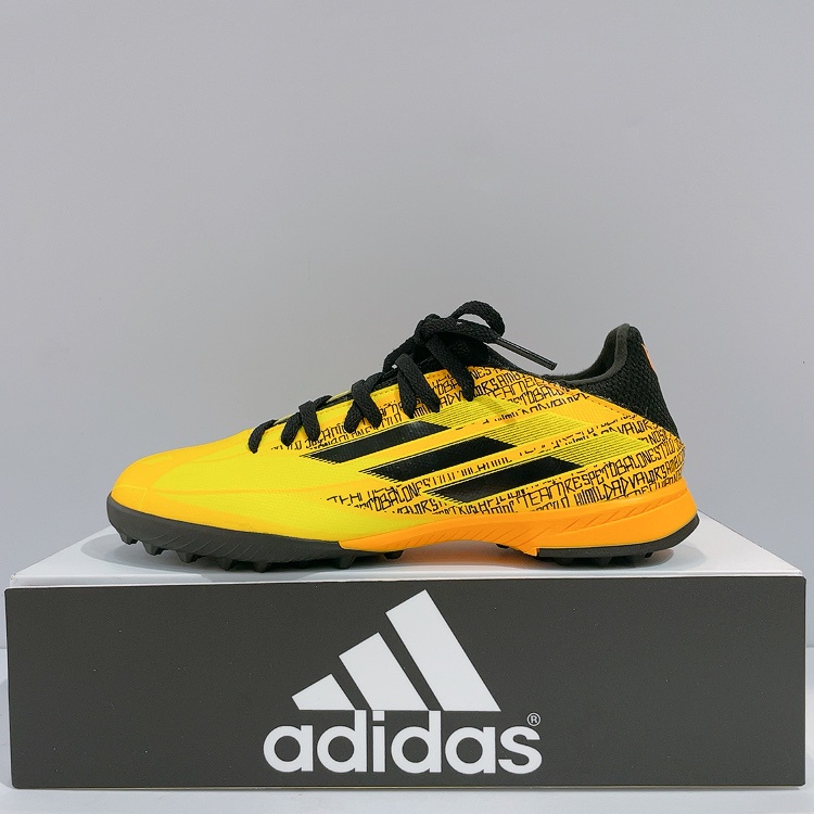 adidas X SPEEDFLOW MESSI.3 TF J 中童 黃色 小碎釘 戶外 運動 足球鞋 GW7424