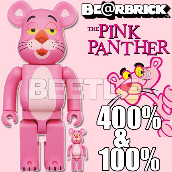 BEETLE BE@RBRICK 頑皮豹PINK PANTHER 粉紅豹BEARBRICK 100% 400