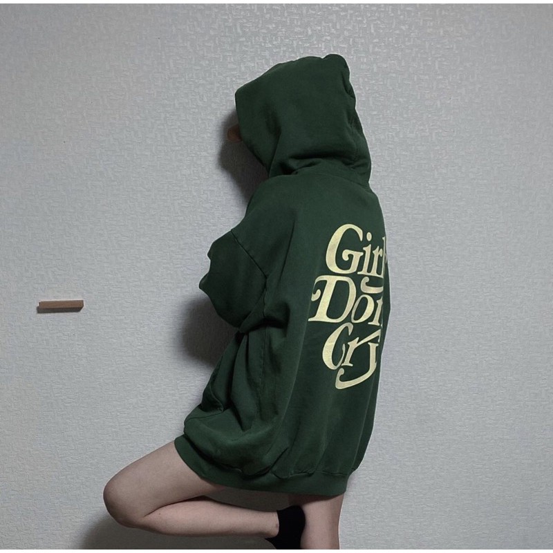 Girls Don't Cry LOGO HODDY XL グリーン Girls Don't Cry Logo Hoodie green 緑 XL Girls Don't Cry X Verdy