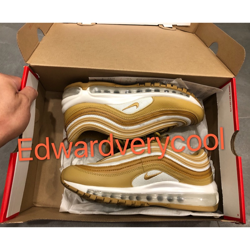 二手美品 99% 女款Nike Air Max 97 沙漠 駝色 工裝 air max95 US7.5 24.5cm