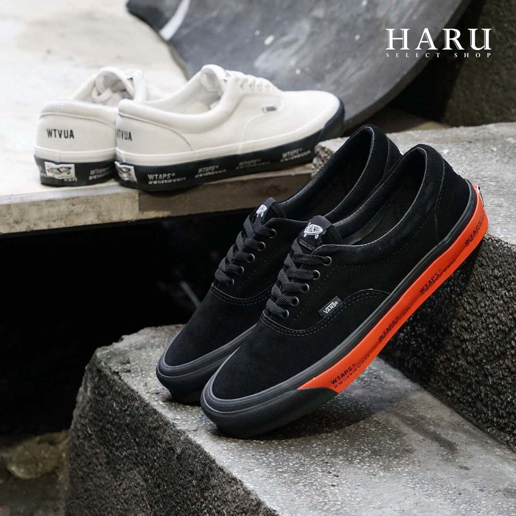 現貨☆HAru☆ WTAPS x VANS VAULT OG ERA LX 聯名高端黑橘白黑滑板鞋