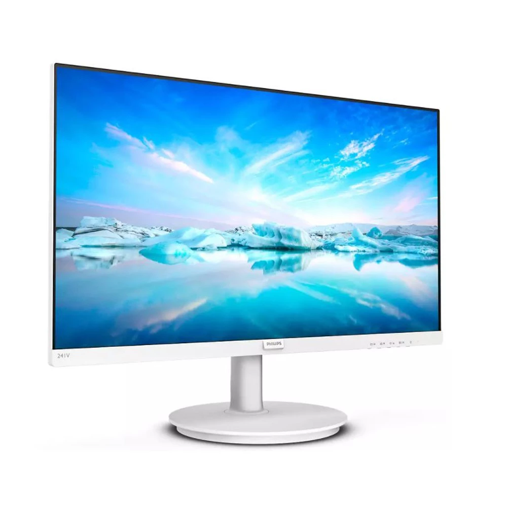 【純白美學 x 護眼巔峰】PHILIPS 241V8W 24型 IPS 螢幕:打造韓系簡約桌面的最後一塊拼圖
