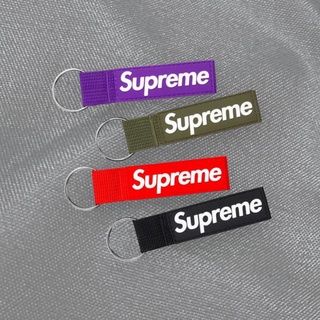 【Faithful】SUPREME WEBBING KEYCHAIN【FW20A80】紅 紫 黑 墨綠 鑰匙圈