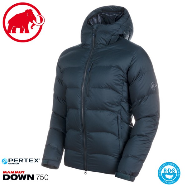 MAMMUT 男Xeron IN Hooded Jacket AF連帽羽絨外套《深水鴨藍》/1013