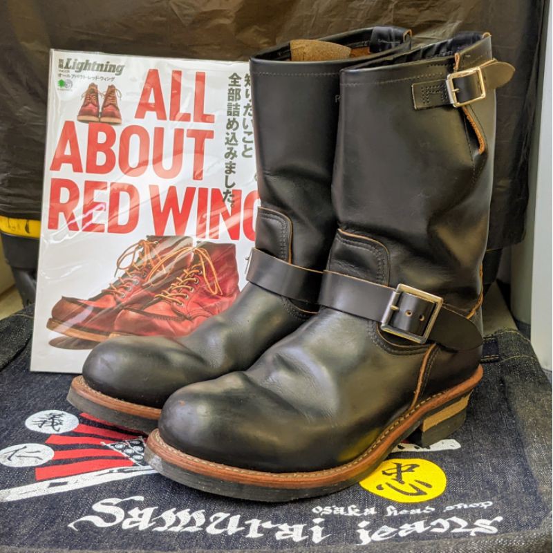 red wing 9268 茶芯工程師靴 engineer boots 茶芯黑靴