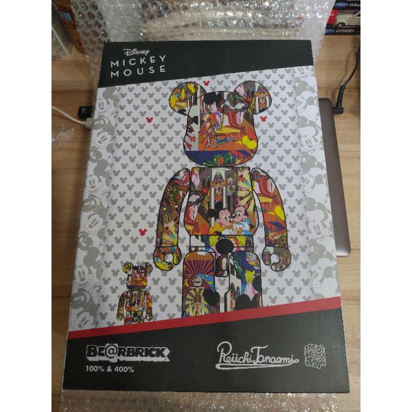 おしゃれ BE@RBRICK 田名網敬一 MICKEY MOUSE 100％ & 400％ - フィギュア